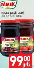 TAMEK REÇEL ÇEŞİTLERİ ÇİLEK/VİŞNE 800 G TAMEK REÇEL ÇEŞİTLERİ ÇİLEK/VİŞNE 800 G